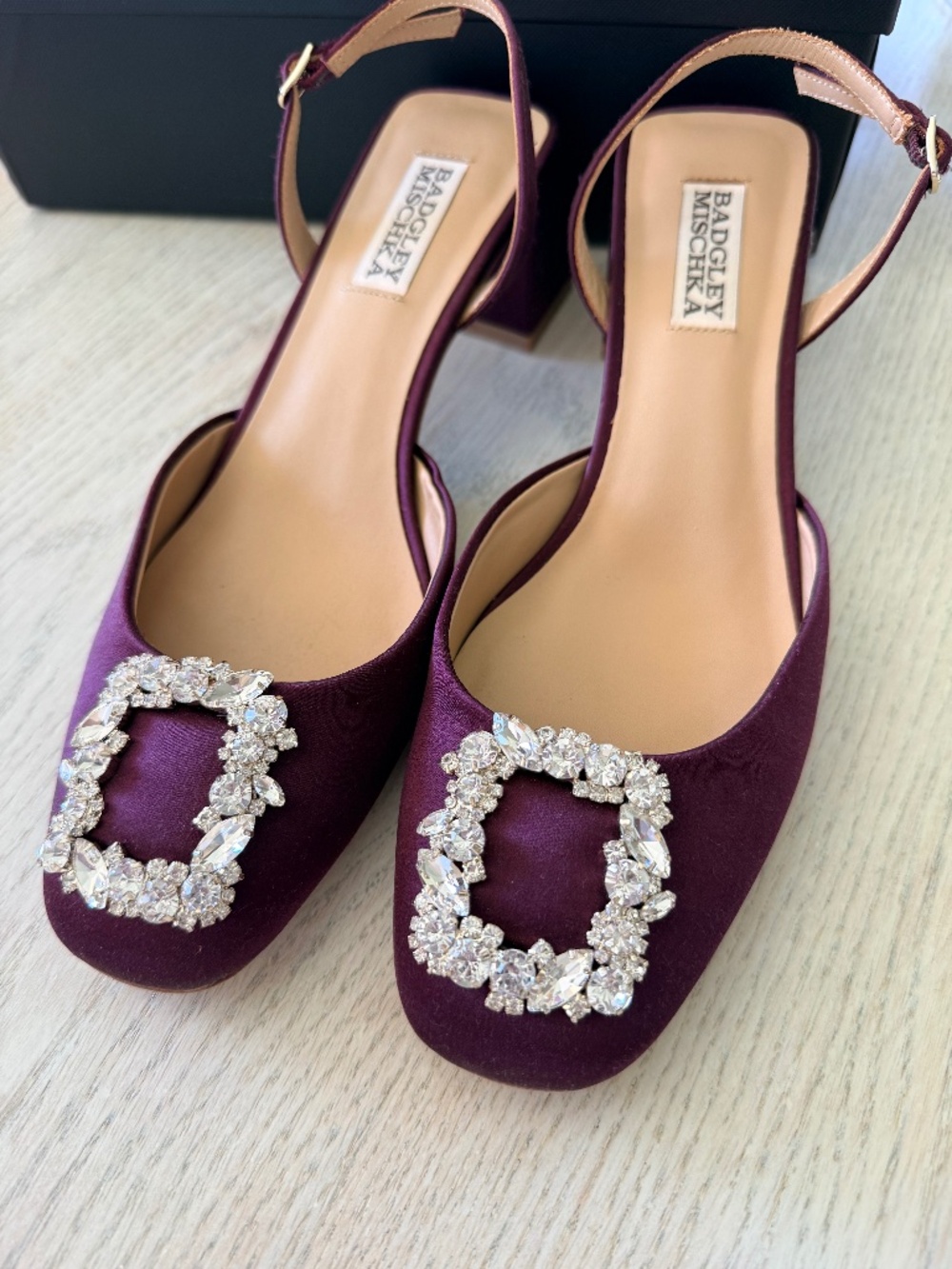 Badgley Mischka block Heel 7.5